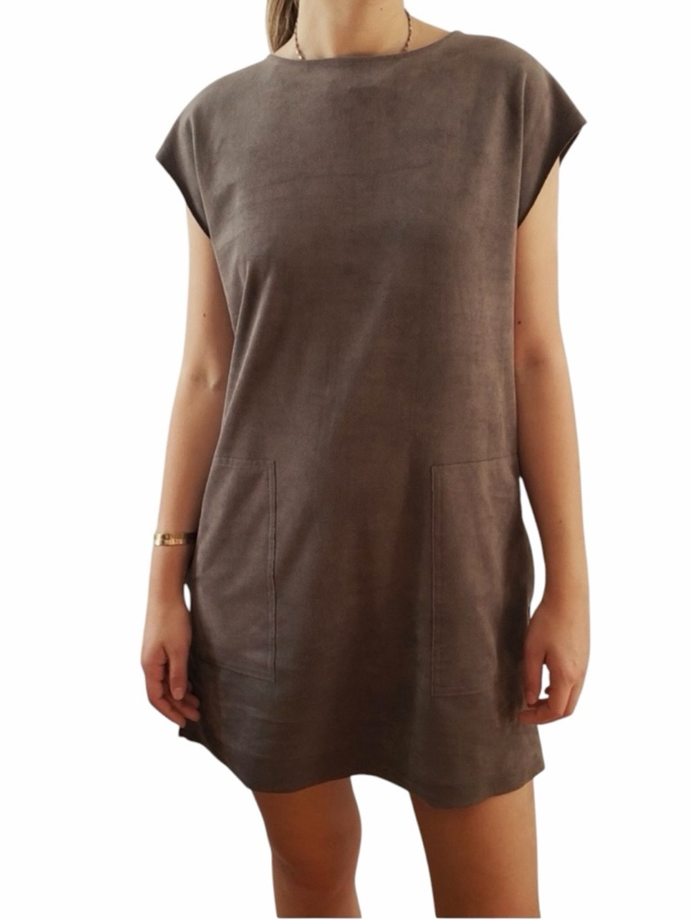 Aritzia Wilfred Free Nori Dress Vegan Suede NWT Size Small